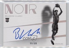 2019-20 Panini Noir Shadow Signatures 99/99 Brandon Clarke #SHS-BCL Auto 05cf
