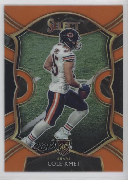2020 Panini Select Concourse Orange Prizm 10/49 Cole Kmet #74 Rookie RC y8h