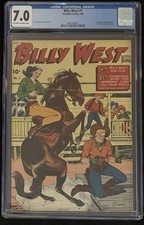 BILLY WEST #1 Standard Comics 1949 CGC 7.0 Off - White TO White Pages