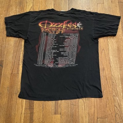 Vintage OZZFEST 2004 Ozzy Black Sabbath Tour T Shirt Size Large