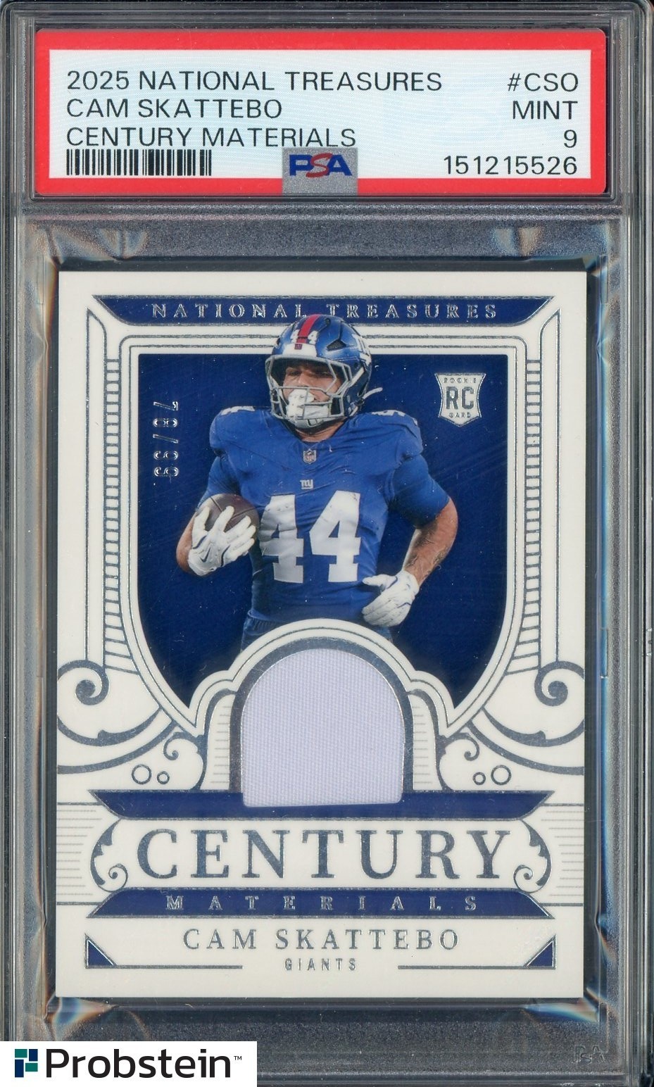 Cam Skattebo Panini National Treasures Crossover Rookie Patch Autographs #CSO Base
