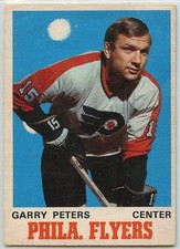1970-71 O-PEE-CHEE #196 GARRY PETERS PHILADELPHIA FLYERS VG RAW (TL-3726)