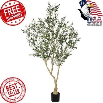 LYERSE 7ft Artificial Olive Tree