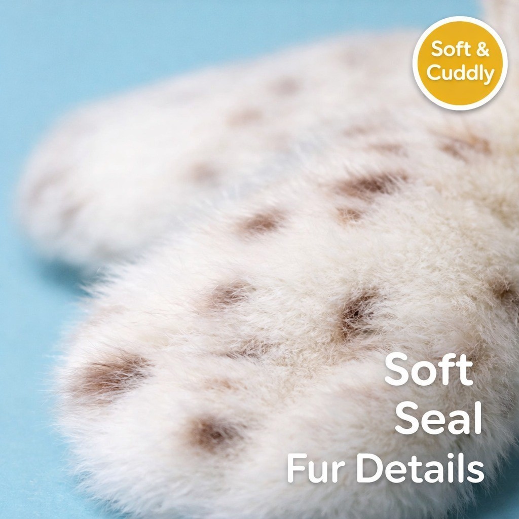 Cute Seal Plush Toy Soft Stuffed Animal Doll Kids Gift Collectible