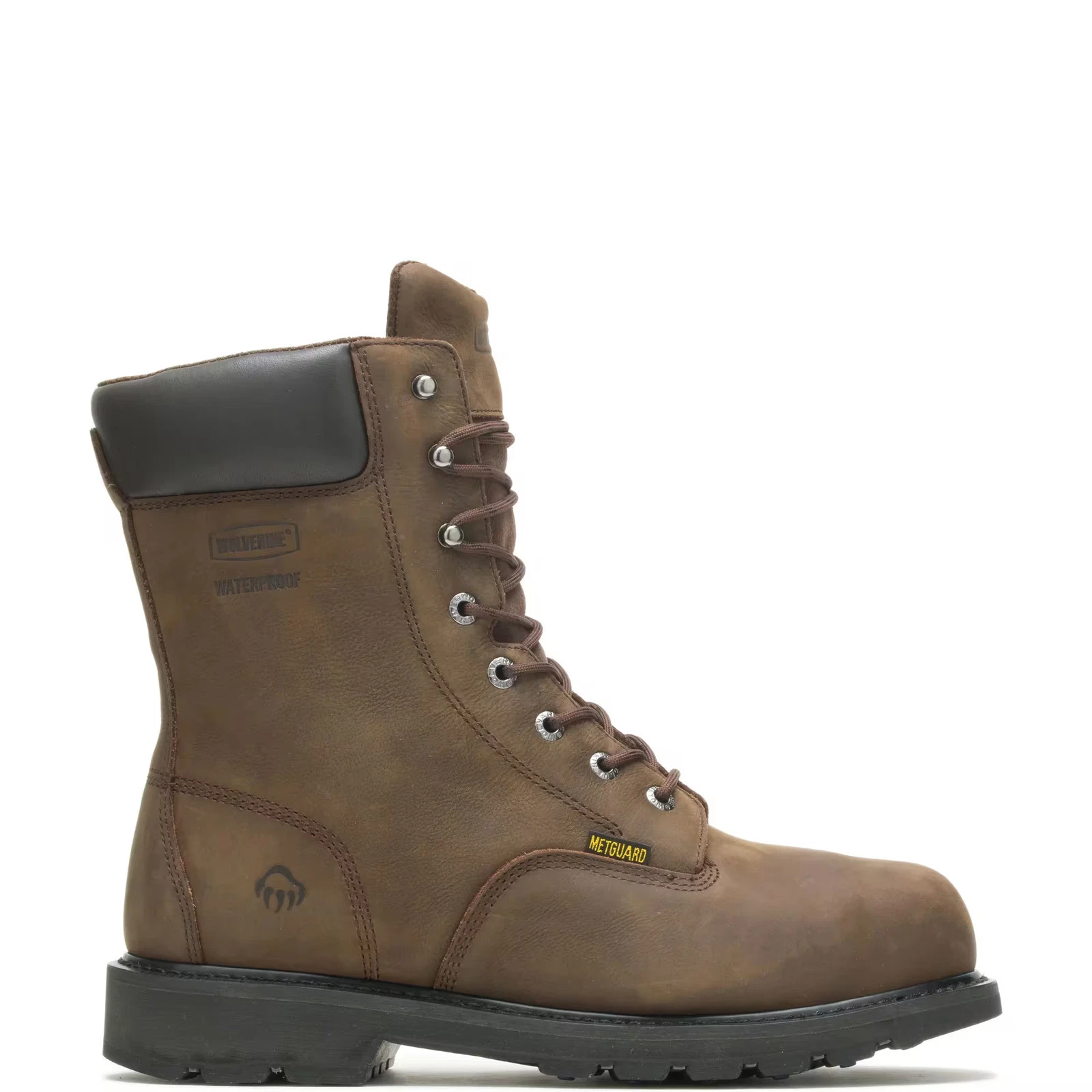 Wolverine Men McKay Waterproof Steel-Toe 8” Work Boot Work Boots Leather