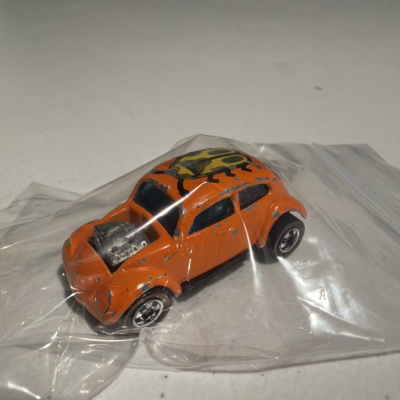 Vintage 1967 Hot Wheels Redline Custom Volkswagen Bug Orange Hong Kong