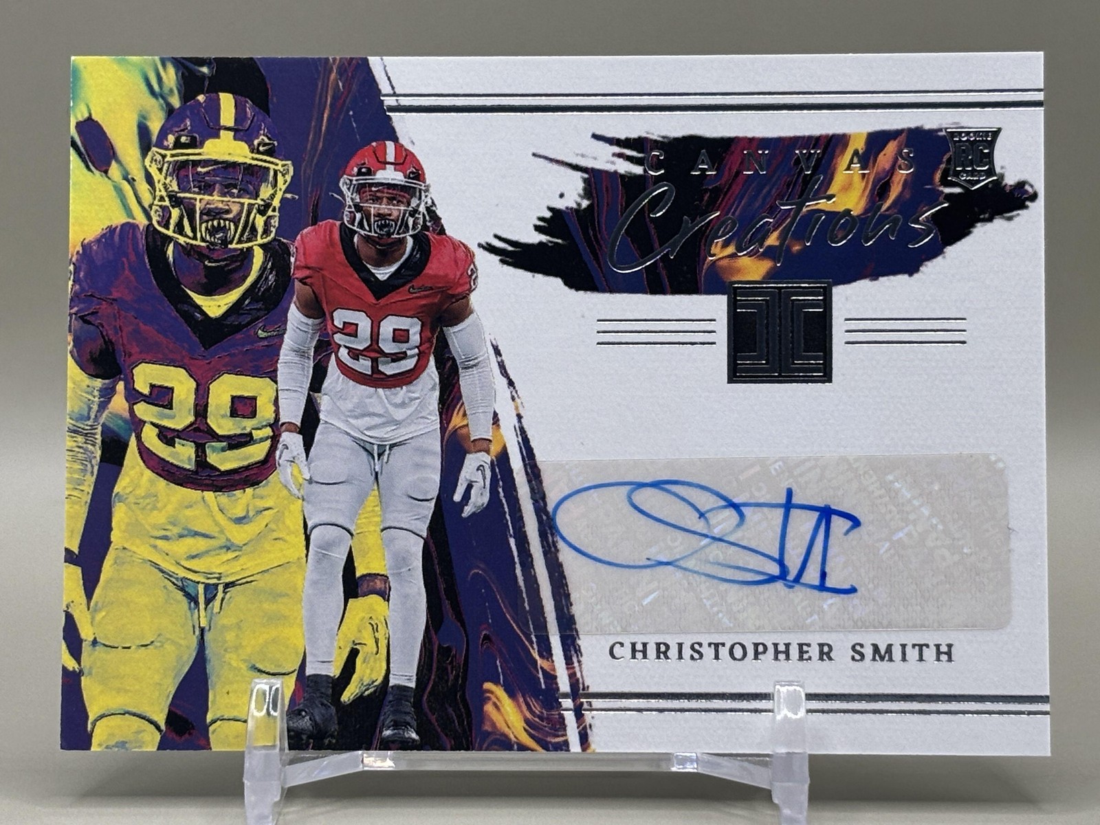 Christopher Smith Panini Chronicles Draft Picks Impeccable Canvas Creations Autographs #CCCSM Base