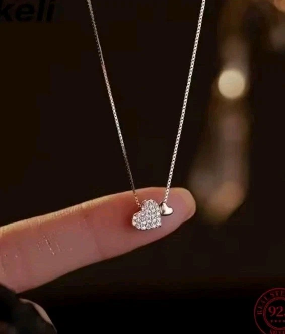 Collana Con Ciondolo A Cuore Argento 925 - Immagine 3 di 4
