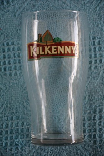 KILKENNY Irish Ale LAGER BEER GLASS. One Only. Rare Promotional Item.
