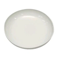 West Elm Bowl 8.5" Pasta Serving Dish Organic Shaped White Porcelain Wave Curve