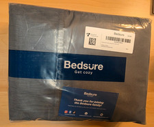 Bedsure Get Cozy Gray Bed Sheets Covers Queen Size - Soft Embossed Set