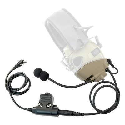 TSVISIONCORE Microphone  PTT for Howard Leight Impact Sports Noise Cancelling...