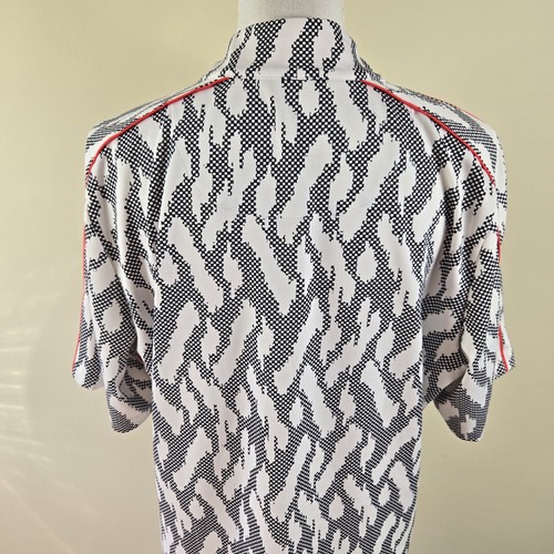 Tail Womens Top XL Black White Short Sleeve 1/4 Zip Up Golf Polo Shirt - Picture 9 of 12