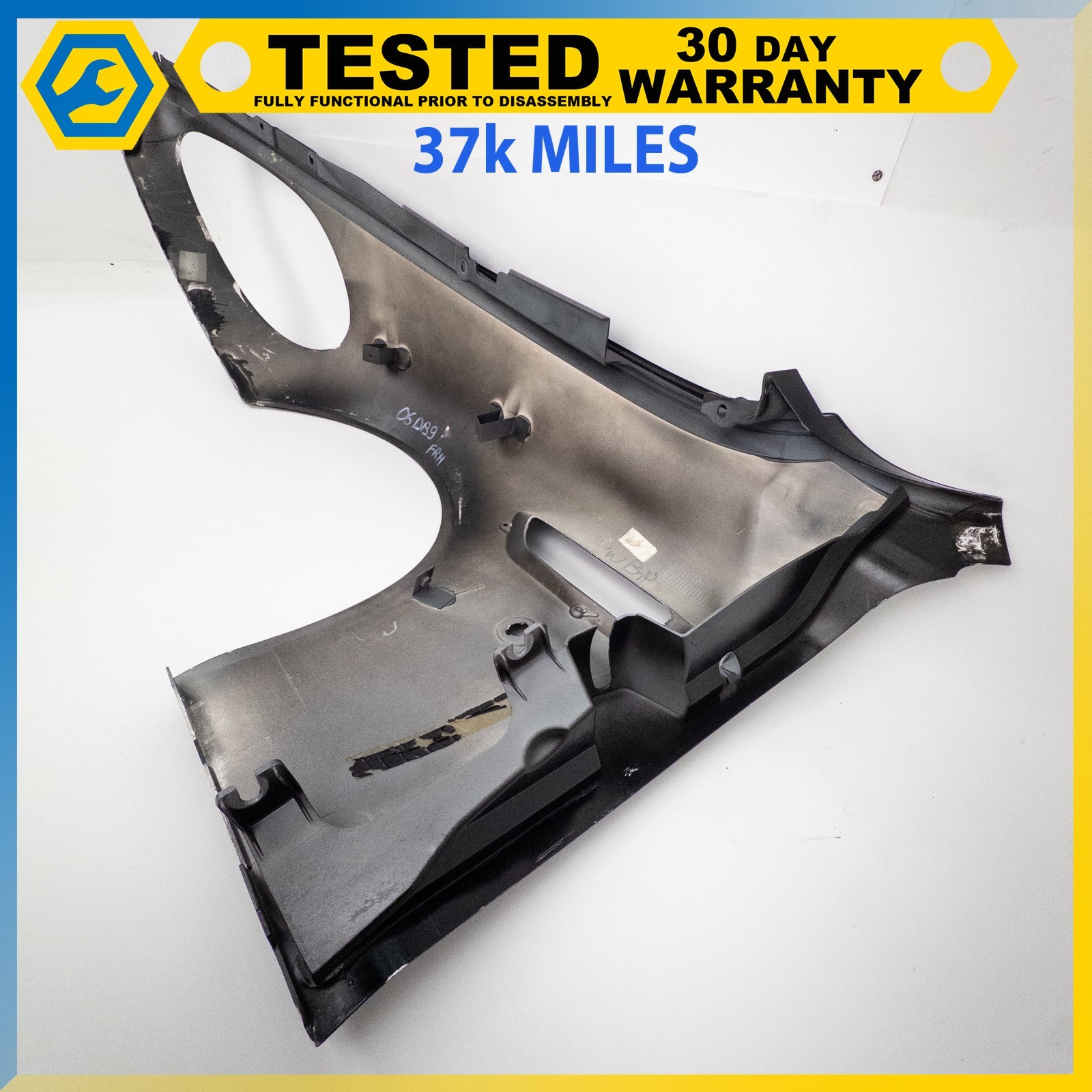 05-12 ASTON MARTIN DB9 FRONT RIGHT PASSENGER SIDE FENDER PANEL BLACK OEM
