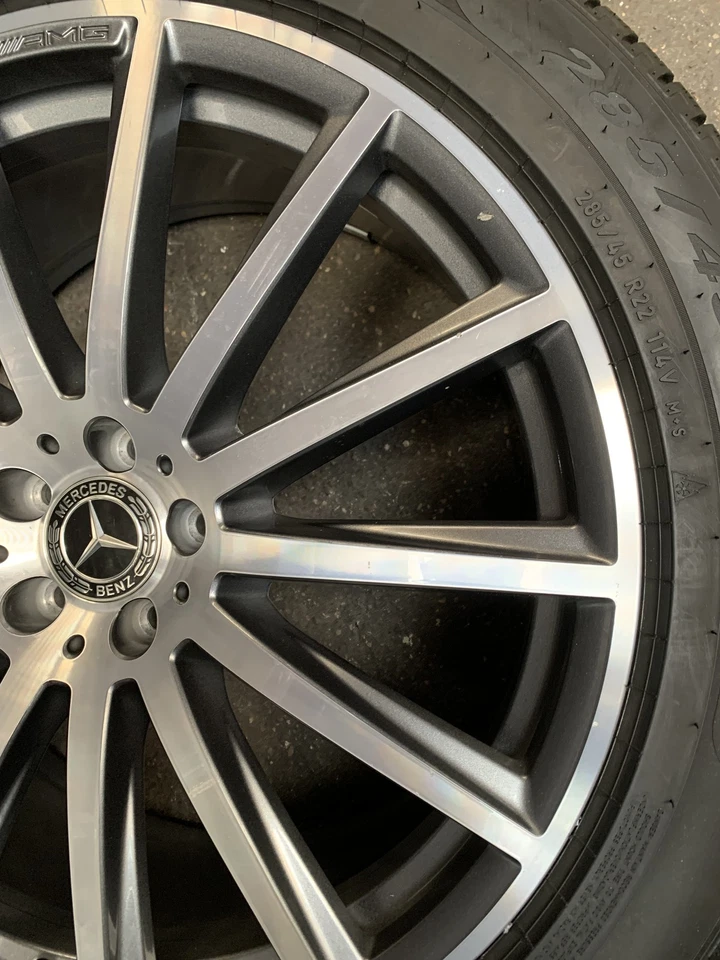 4 Orig Mercedes-Benz Winterräder AMG 285/45 R22 114V GLS X167 A1674017500 3356 - Bild 4 von 4