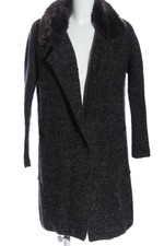 ZARA KNIT Cappotto mezza stagione Donna Cappotto Taglia IT 40 nero-grigio chiaro
