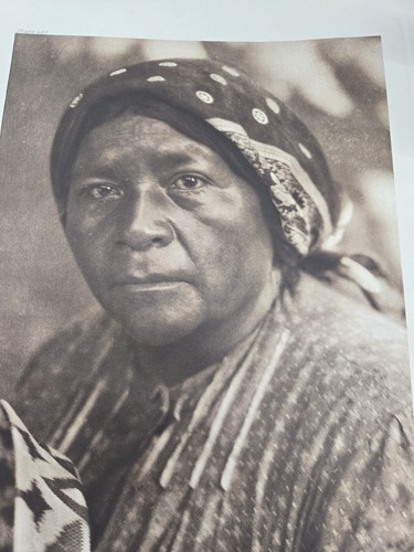 Edward Sheriff Curtis "A Coast Pomo Woman" Original Photogravure Plate - Picture 6 of 6
