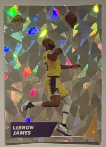 Lebron James 2021-22 Panini NBA Sticker & Card Collection Cracked Ice #368 ESE