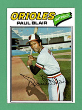 1977 Topps #313 Paul Blair EX-MT Baltimore Orioles