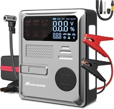 Jump Starter with Air Compressor 6000A 150PSI 30W