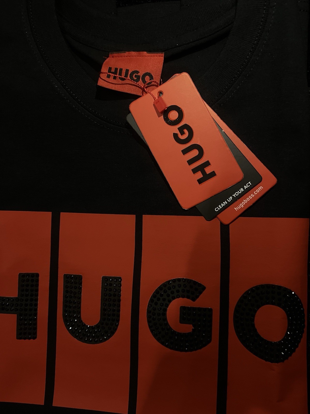 hugo boss t shirt men medium Black thumbnail 2