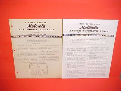 1939 FORD MERCURY CONVERTIBLE COUPE SEDAN MOTOROLA RADIO SERVICE SHOP MANUAL 39
