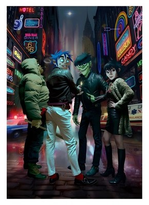 Gorillaz Blur Damon Albarn A3 A4 Print Poster Unframed