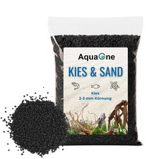 25 Kg schwarzen Quarzkies mittel Premium Qual...