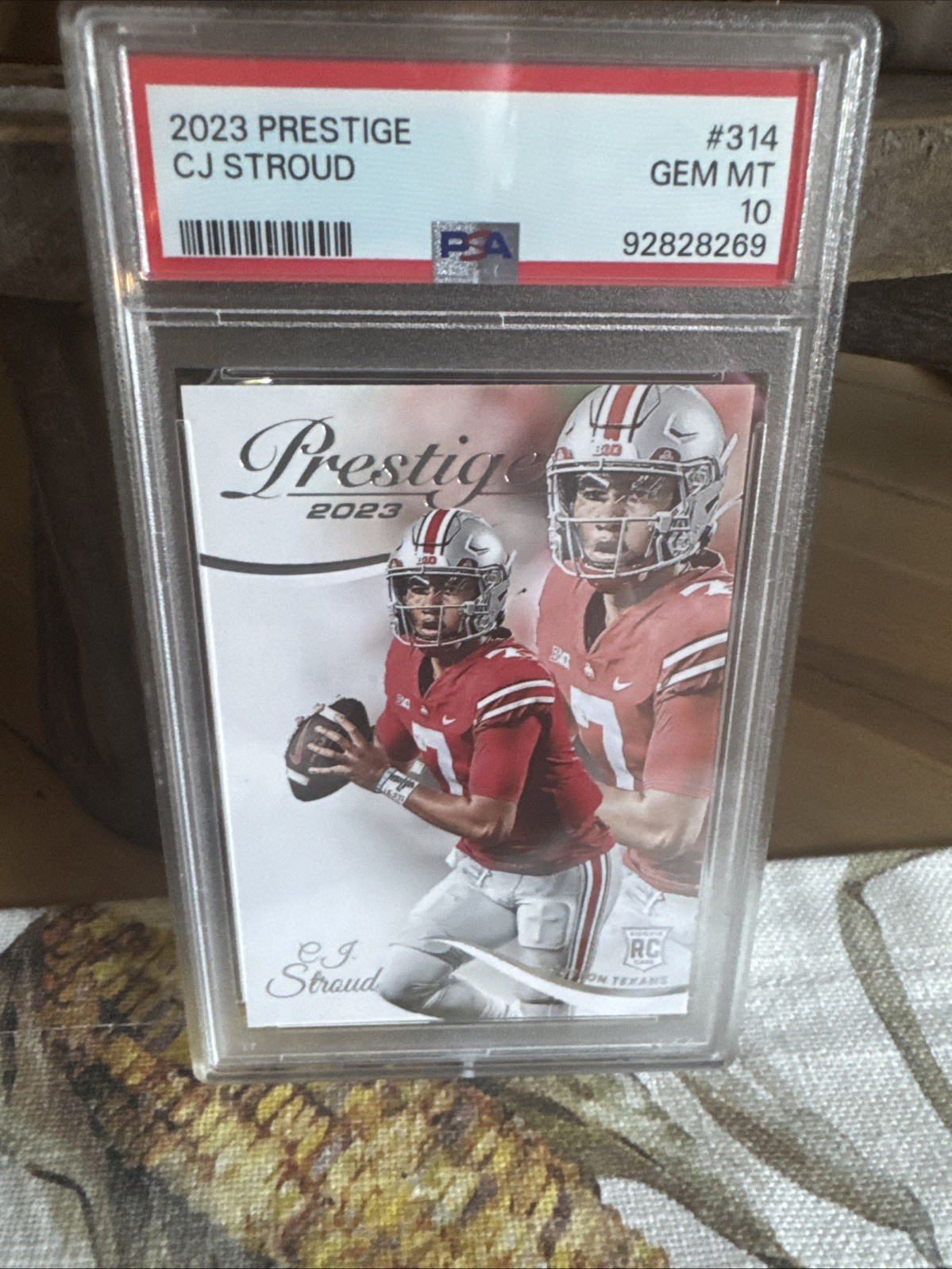 CJ Stroud  2023 PANINI PRESTIGE ROOKIE  PSA 10