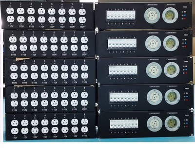 Twist Lock 30amp Inlet Distribution Rack Distro Panel Box Electrical Power Distr