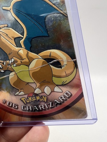 Charizard #06 Topps TV Animation Edition 1st Print Blue Label Holo Pokemon Card - Picture 6 of 13