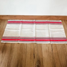 VTG Red White Black Stripes Cotton Dish Cloth Towel 33x17 Retro 70’s New