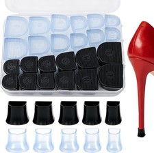 24 Pcs 5 Sizes U-Shape Heel Caps for High Heels