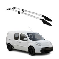 Dachreling DachgepäCkträGer FüR Renault Kangoo 2008-2021 L2 Alu Grau