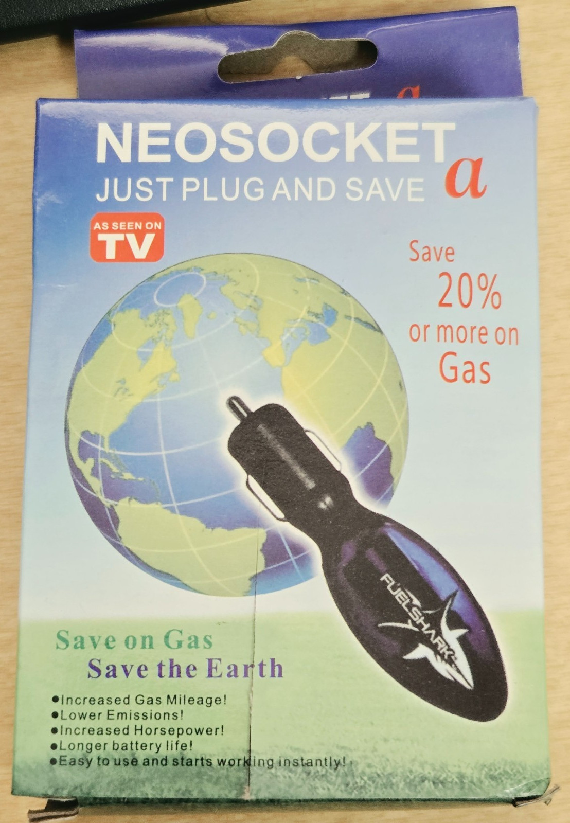 Neo Socket Gas Just Plug And Save NEOSOCKET Increase Gas Mileage - NEW