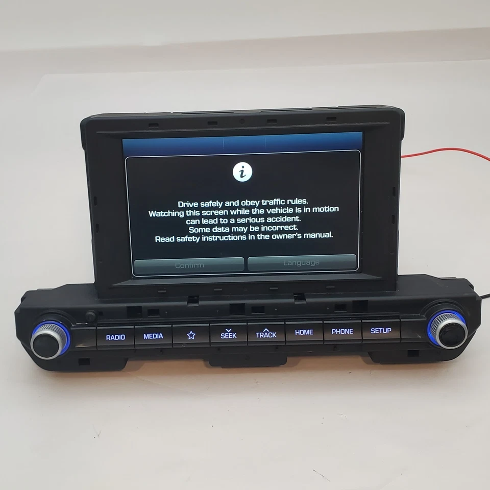 Hyundai Elantra 2019-2020 receptor de radio pantalla táctil 96960-F2UA0-SSH Foto 3 de 4