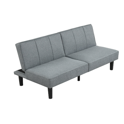 FAD アウトドア寝具 Lサイズ グレー Mainstays MSF236233238001 Studio Split-Back Futon, Gray Linen