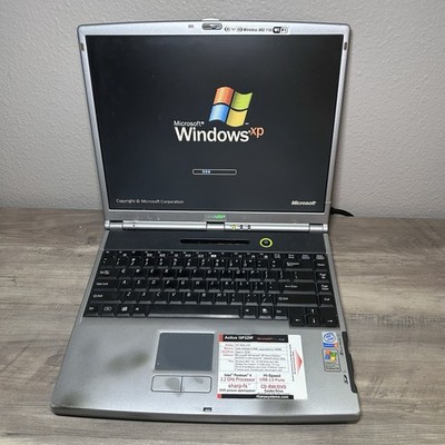 Sharp GP22W Vintage P4 Laptop Floppy Parallel WinXP No Battery