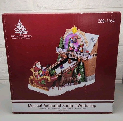 Nastro Trasportatore Giocattolo Foresta Incantata Musicale Animato Officina di Babbo Natale - Foto 2 di 14