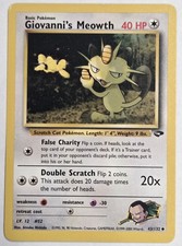 Giovanni's Meowth Uncommon 43/132 Gym Challenge Unlimited Pokémon Card Wizards on eBay