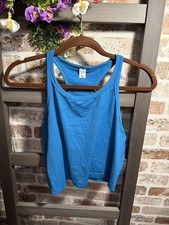 Lululemon Cropped Racerback Swiftly Tank Top- Size 12- Cerulean Blue