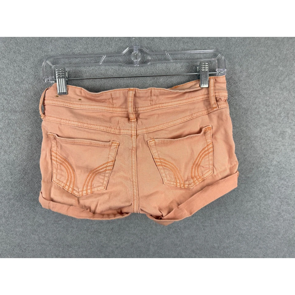 Pantalones Cortos Hollister Tiro Bajo Mamá Para Mujer 1 Junior Rosa Corto Verano Informal Foto 2 de 4