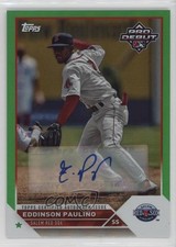 2023 Topps Pro Debut Green Foil Auto 24/99 Eddinson Paulino #PD-155 Auto 6o3