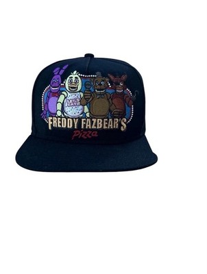 Five Nights At Freddy's Freddy Fazbear s Pizza Hat Black Snapback OSFM FNAF