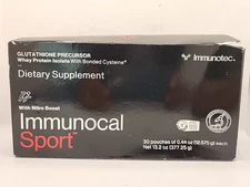 NEW Immunocal Sport Whey Protein Isolate Glutathione Precursor, Fast Absorbing,