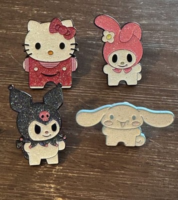 Hello Kitty 4 Lapel Pin Set