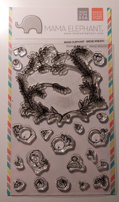 Mama Elephant ''Birdie Wreath'' Klarsichtstempelset + passende Stanzen