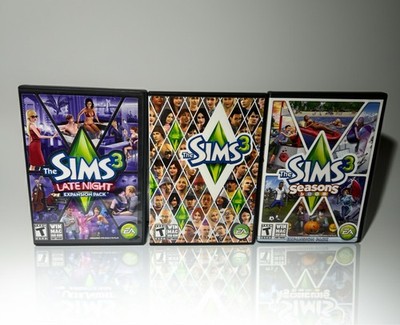 The Sims 3 Game Lot: Base Game, Late Night & Seasons Expansion Packs PC Mac