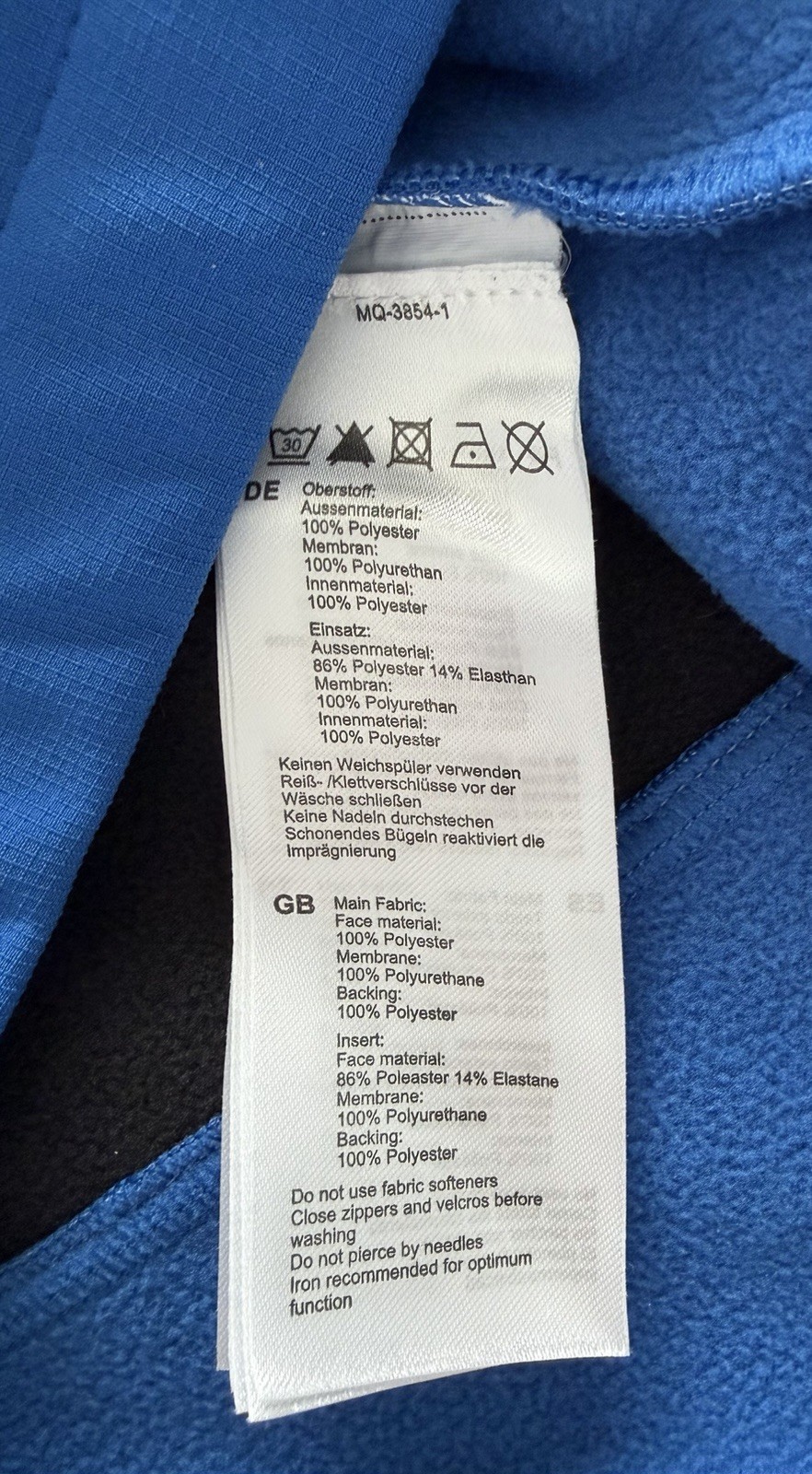 Mammut Men's Small Blue Softech Plano Soft Shell … - image 10