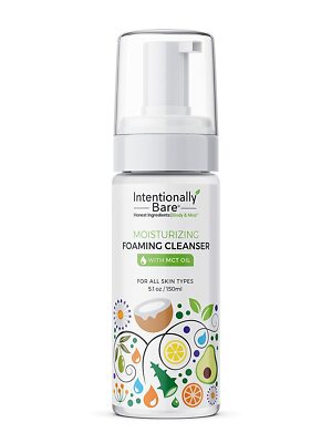 FOAMING FACE WASH WITH MCT OIL - MOISTURIZING FACIAL CLEANSER WITH ALOE VERA